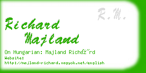 richard majland business card